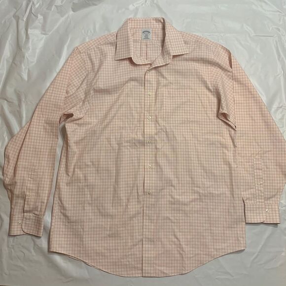 Brooks Brothers Regent Non Iron Men Dress Shirt 17 1/2 - Picture 1 of 9